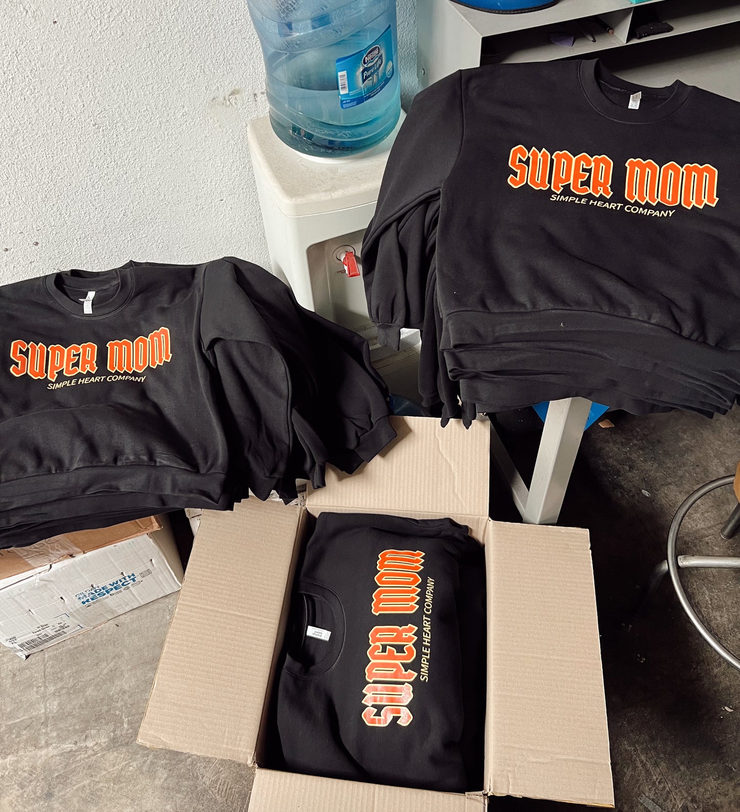Black Super Mom Crewneck