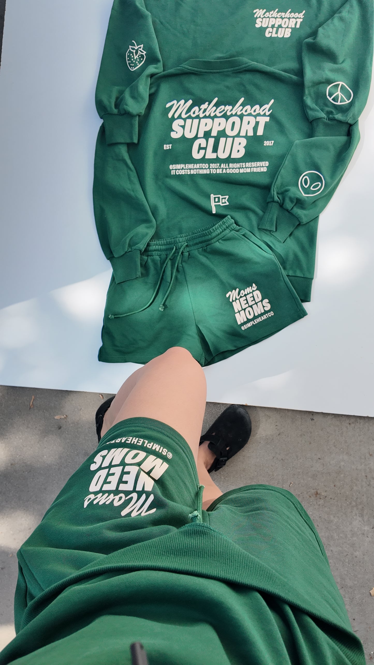 Motherhood Support Club Sweatshorts - Moms Need Moms Lounge Shorts