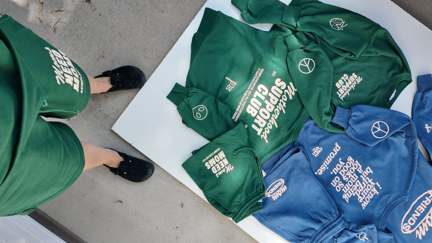Motherhood Support Club Sweatshorts - Moms Need Moms Lounge Shorts