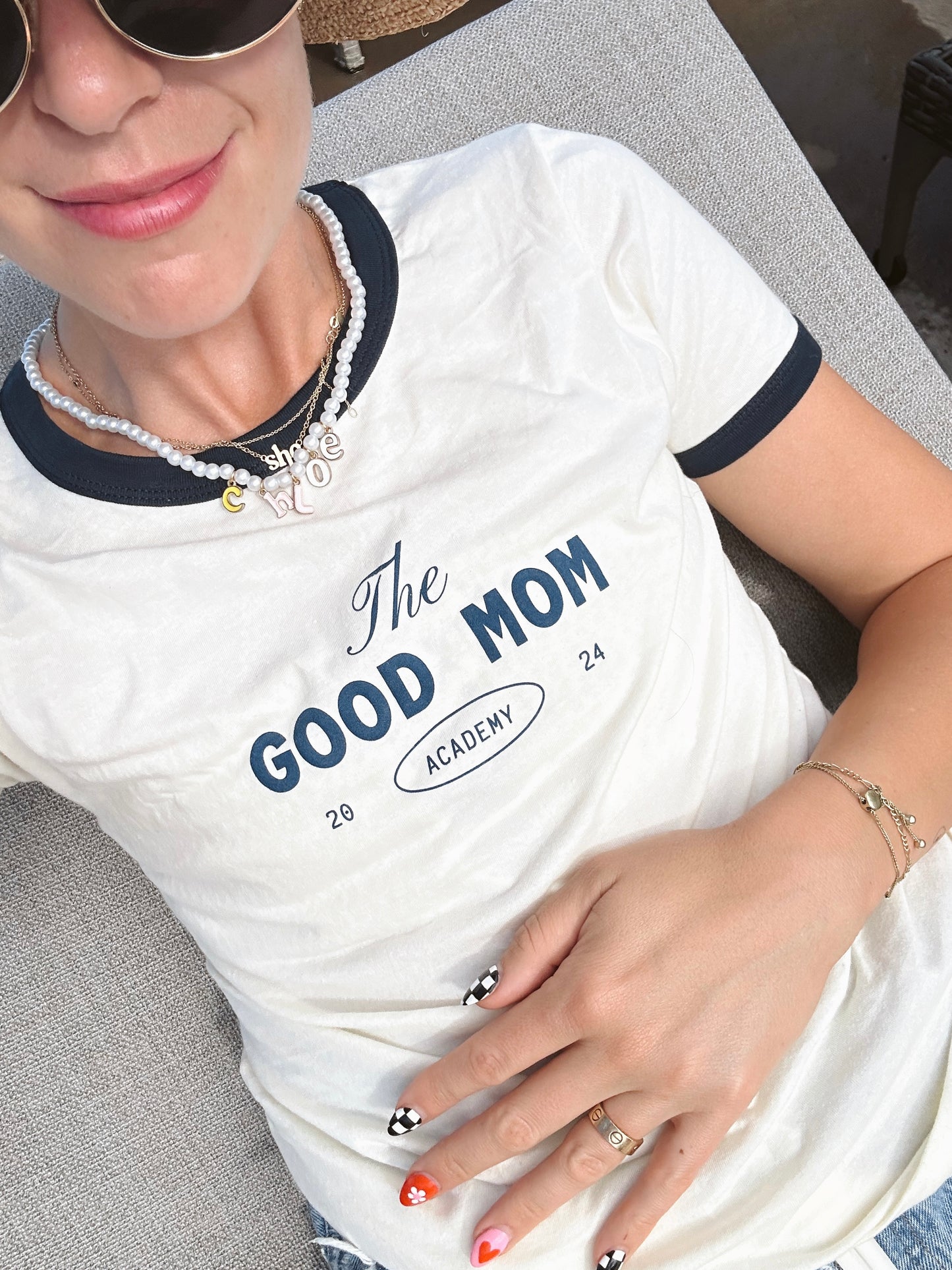 Good mom ringer tshirt