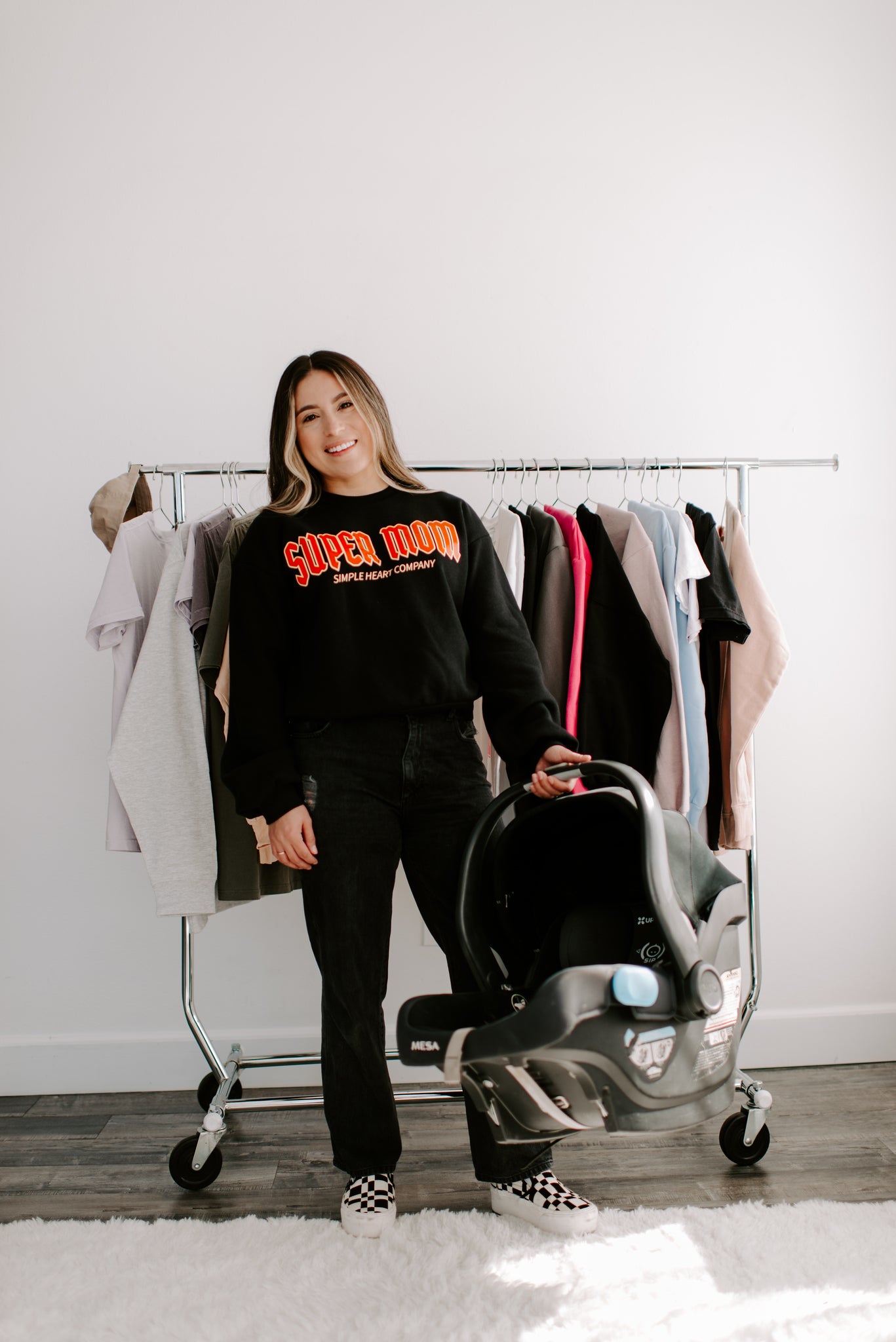 Black Super Mom Crewneck