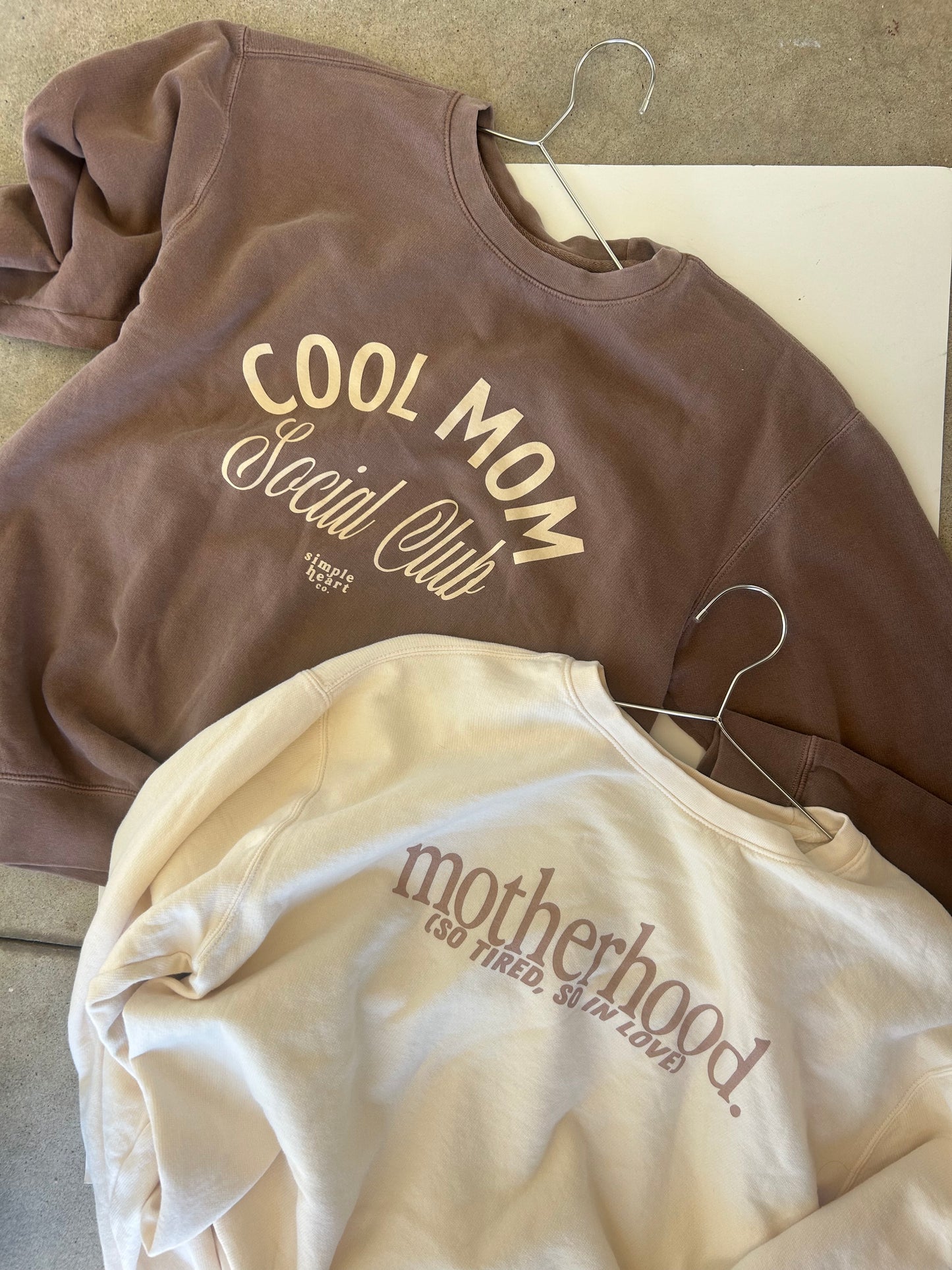In love with motherhood lightweight crewneck